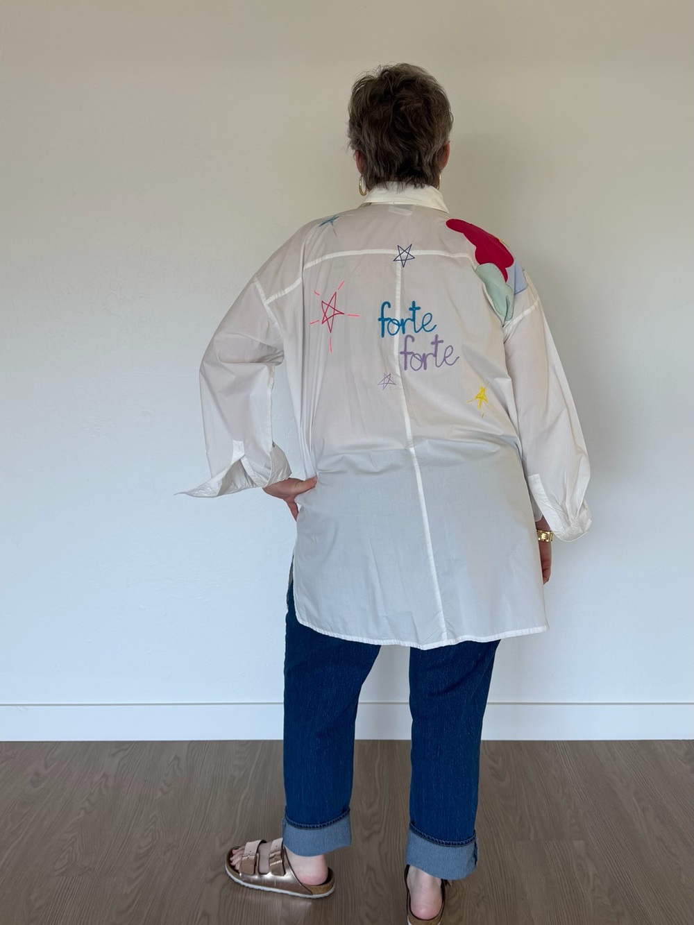 Forte Forte White Blouse With Neon - Picture 3 of 10